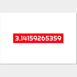 π In Numbers (3.14159265359) Posters and Art